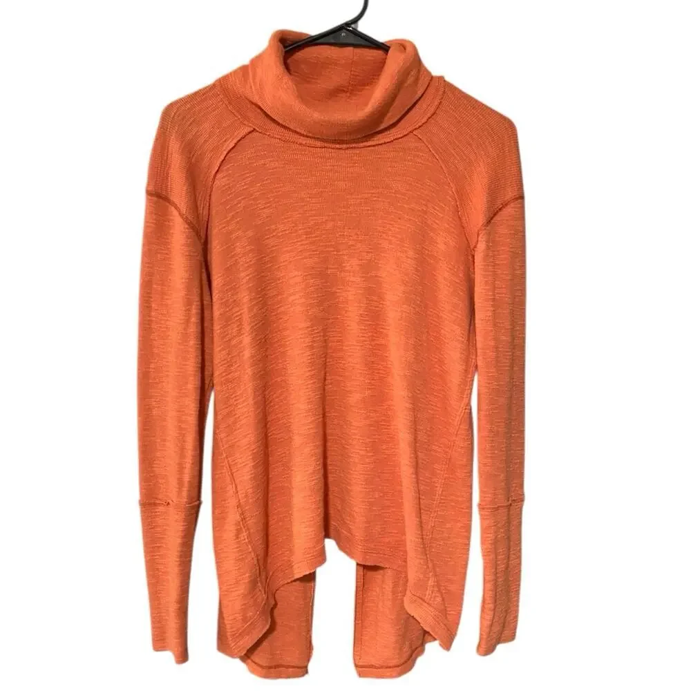 Free People x We The Free Split-Back Turtleneck Top - S